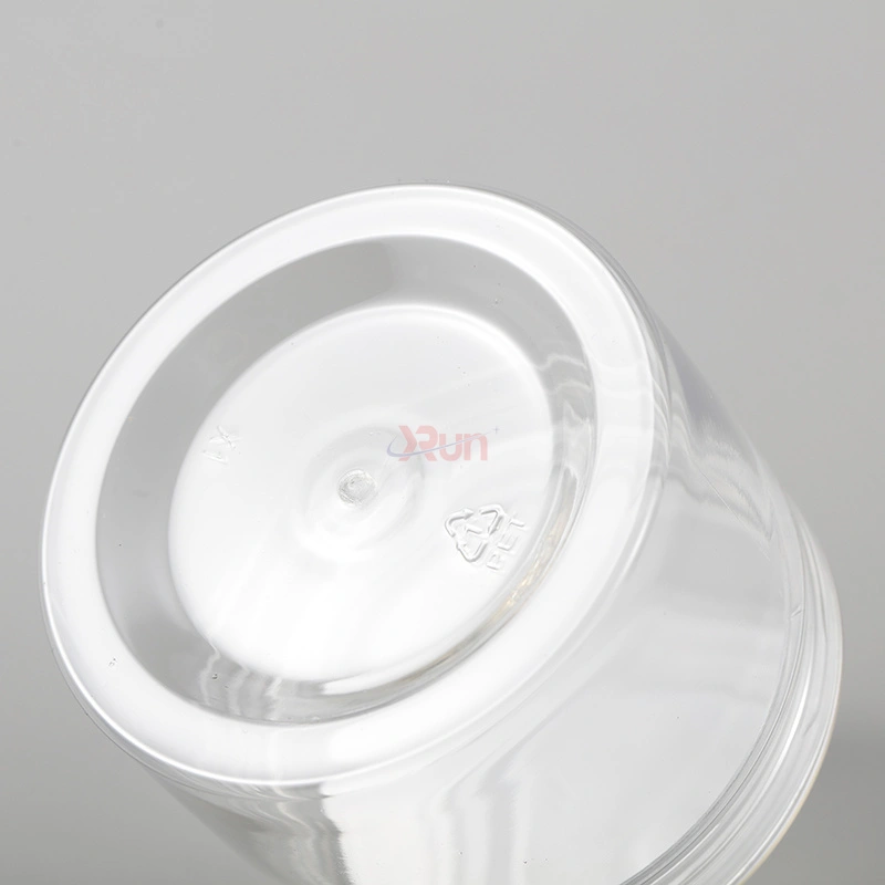Our jars for jam are a perfect plastic food container for candy jars, featuring a secure PET packaging with lid.